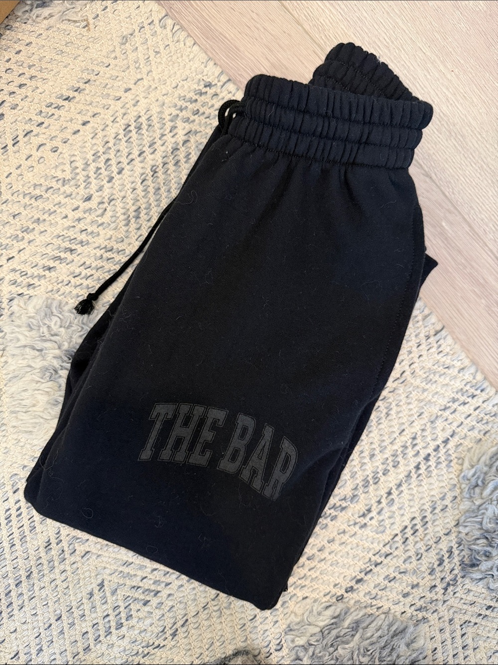The BAR Varsity Jogger Sweatpants Women's Black Size Extra Small